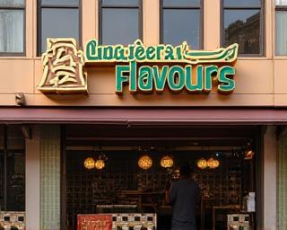 Al Jazeera Flavours restaurant exterior suggesting franchise
